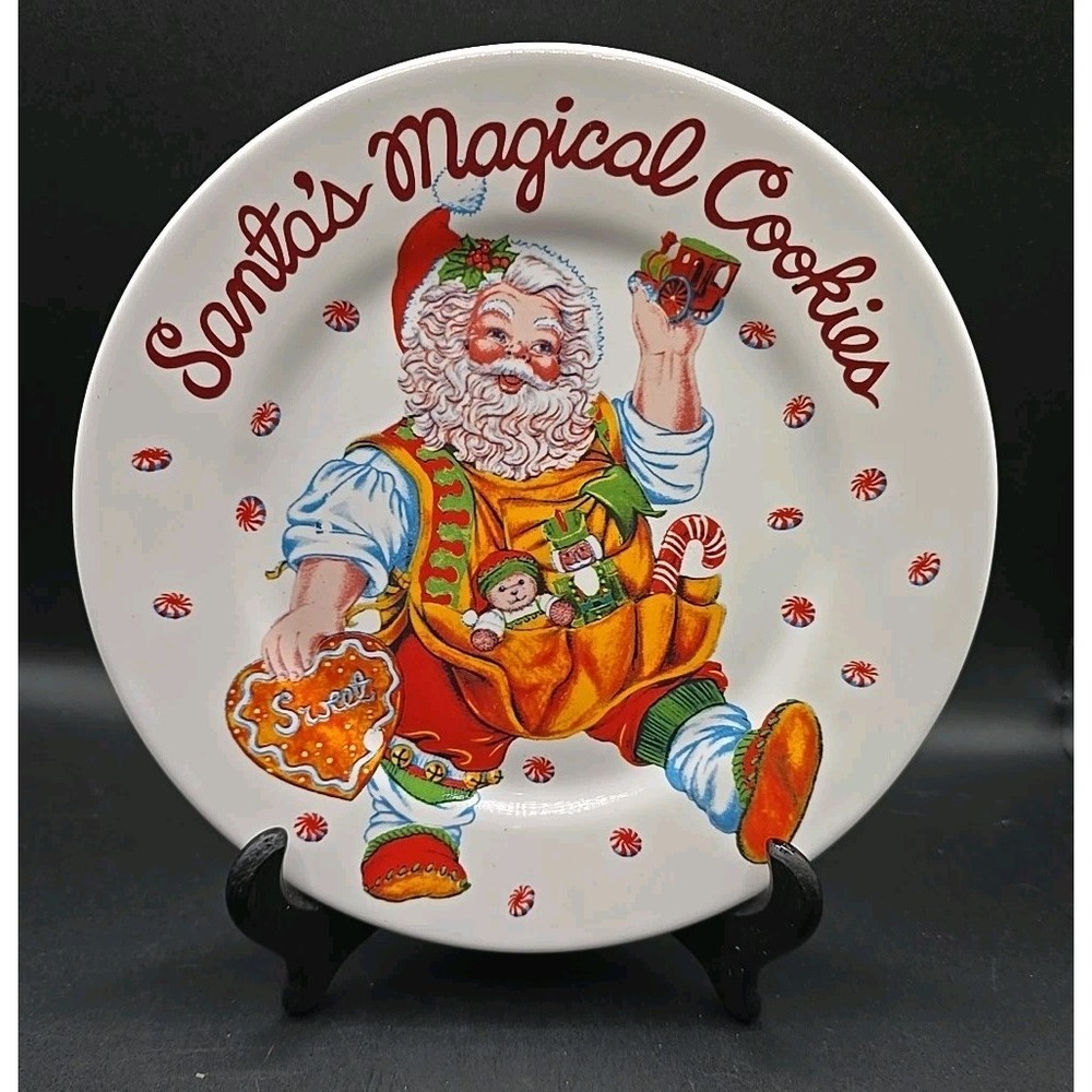 "Santa's Magical Cookies" Plate Sakura by Cheryl Ann Johnson 7.5"
